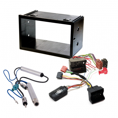 Installationspaket 2-DIN, VW Transporter T5 (18cm bred stereo) ryhmässä Autohifi / Mikä sopii autooni / Volkswagen / Transporter / Transporter T5 2003-2009 / Vaihtaa stereo Transporter T5 2003-2009 @ BRL Electronics (SETVWT5PKT2)
