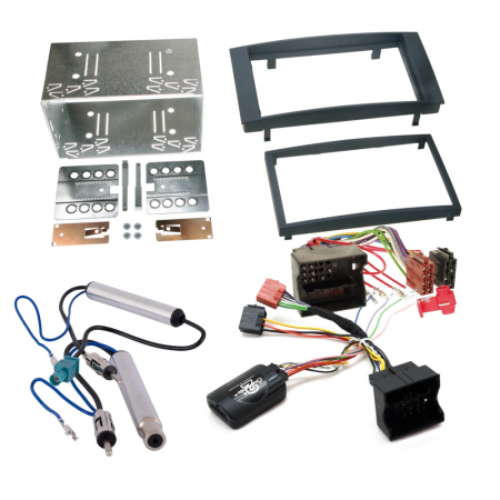 Installationspaket 2-DIN, VW Transporter T5 (23cm bred stereo) ryhmässä Autohifi / Mikä sopii autooni / Volkswagen / Transporter / Transporter T5 2003-2009 / Vaihtaa stereo Transporter T5 2003-2009 @ BRL Electronics (SETVWT5PKT4)