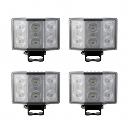 4-pack NIZLED W60 Vinklad arbetsbelysning 60W (5600 lumen), arbetsljuspaket ryhmässä Autohifi / LED-valaistus / LED-valot / Työvalaistus @ BRL Electronics (SETW60RFAX4)