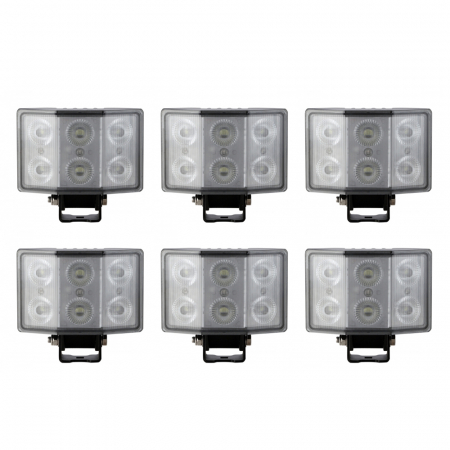 6-pack NIZLED W60 Vinklad arbetsbelysning 60W (5600 lumen), arbetsljuspaket ryhmässä Autohifi / LED-valaistus / LED-valot / Työvalaistus @ BRL Electronics (SETW60RFAX6)