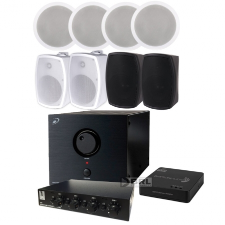 Dayton Audio APA150 Hi-Flypaket Large ryhmässä Pakettiratkaisut / Paketit kotiin / Monihuonejärjestelmä-paketit @ BRL (SETWFA02PKT17)
