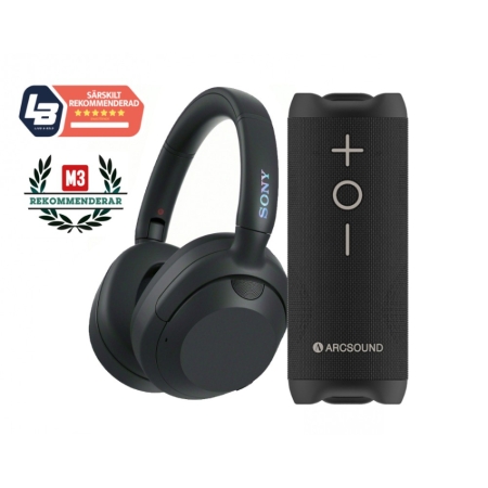 Sony ULT Wear WH-ULT900N mustana Arcsound Edge -äänellä ryhmässä Uutuudet osoitteessa BRL (SETWHULT900NBBPKT1)