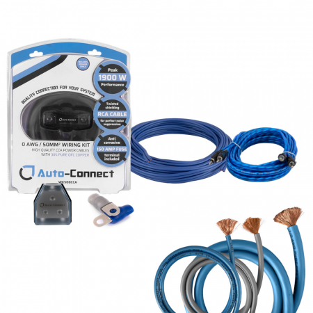 Auto-Connect kabelkit för 2 slutsteg, 50mm² mono & 20mm² 2-kanal ryhmässä Autohifi / Kaapelit / Kaapelisarjat @ BRL Electronics (SETWK500PKT1)