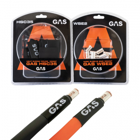GAS 10-pack krympslang med änd/kabelhylsor, 35mm²-kabel ryhmässä Autohifi / Tarvikkeet / Asennustarvikkeet @ BRL Electronics (SETWSHSCPKT3)