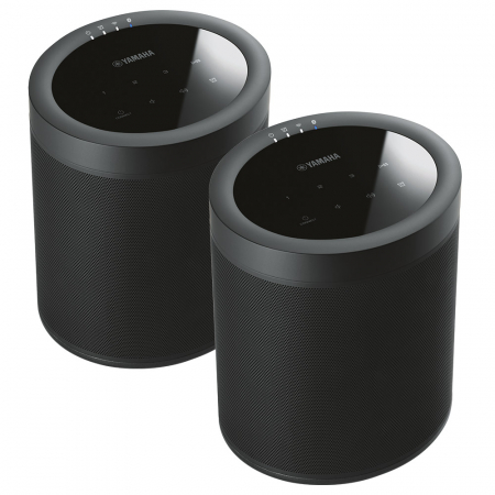 2-pack Yamaha MusicCast 20 i svart ryhmässä Pakettiratkaisut / Paketit kotiin / Monihuonejärjestelmä-paketit @ BRL Electronics (SETWX021BLX2)