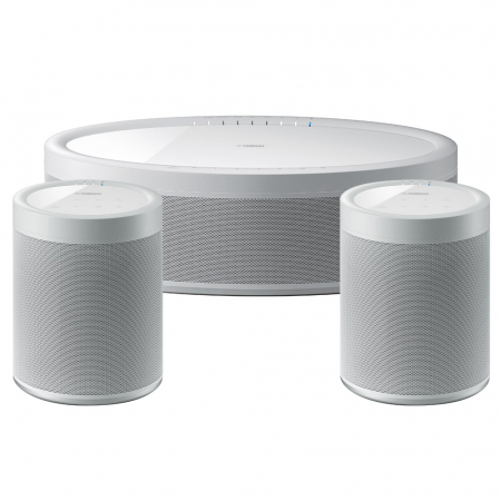 Yamaha MusicCast 50 & 2-pack MusicCast 20, vit ryhmässä Pakettiratkaisut / Paketit kotiin / Monihuonejärjestelmä-paketit @ BRL Electronics (SETWX051PKT2)