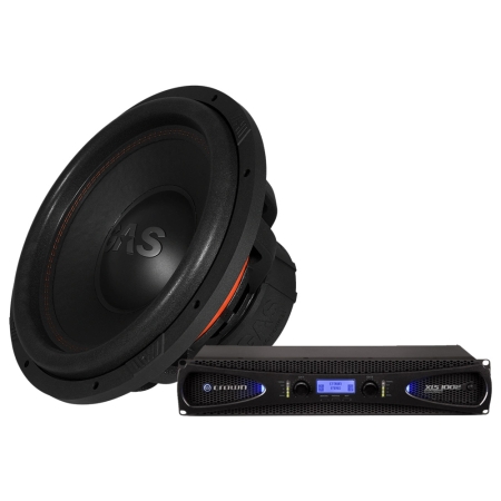 Crown XLS-1002 GAS MAX S1-15D2:n kanssa, tee-se-itse subwoofer-paketti ryhmässä Pakettiratkaisut / Paketit kotiin / Kaiutinpaketit @ BRL (SETXLS1002PKT2)