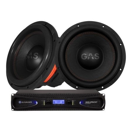 Crown XLS-2502 kahdella GAS MAX S1-12D1:llä, tee-se-itse subwoofer-paketti ryhmässä Pakettiratkaisut / Paketit kotiin / Kaiutinpaketit @ BRL (SETXLS2502PKT2)