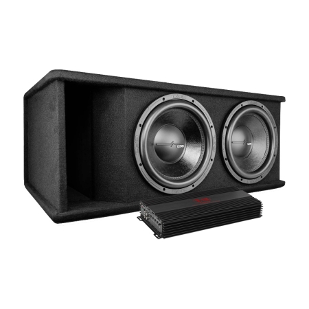 DS18 ZR212LD Bass Habit RA3600W:n kanssa, 2x12 bassopaketti ryhmässä Pakettiratkaisut / Paketit autoon / Subwooferpaketit @ BRL (SETZR212LDPKT4)