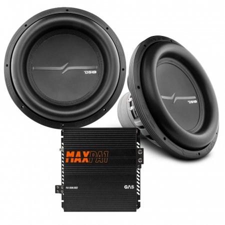 DS18 ZXI15.2D & GAS MAX PA1-3000.1DZ2, bassopaketti ryhmässä Pakettiratkaisut / Paketit autoon / Subwooferpaketit @ BRL Electronics (SETZXI152DPKT1)