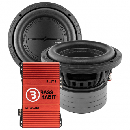2 paketti DS18 ZXI6.4D & Bass Habit SPL ELITE 1200.1DF, bassopaketti ryhmässä Pakettiratkaisut / Paketit autoon / Subwooferpaketit @ BRL Electronics (SETZXI64DPKT2)