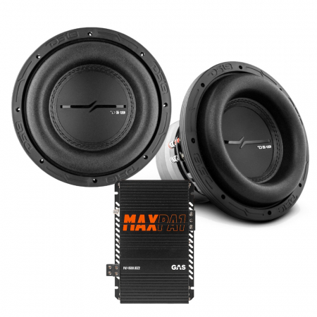 2-pack DS18 ZXI8.2D & GAS MAX PA1-1500.1DZ2, bassopaketti ryhmässä Pakettiratkaisut / Paketit autoon / Subwooferpaketit @ BRL (SETZXI82DPKT1)