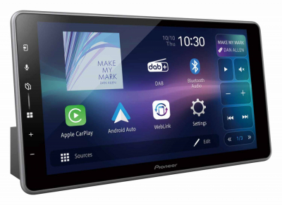 Pioneer SPH-DA97DAB-UNI2, 9 tuuman autostereo langattomalla CarPlay/Android Auto -toiminnolla