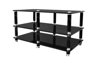 Norstone Stäbbl AV, mediabänk mattsvart