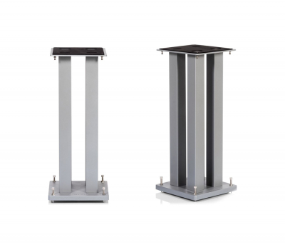 Norstone Stylum Square, högtalarstativ i silverfinish