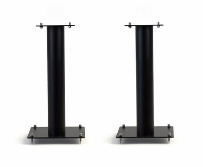 Norstone Stylum 1, högtalarstativ mattsvarta 50 cm höga