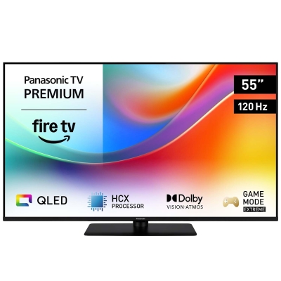Panasonic TV-55W85BEZC, 55-tuumainen 4K QLED-televisio Fire TV:llä