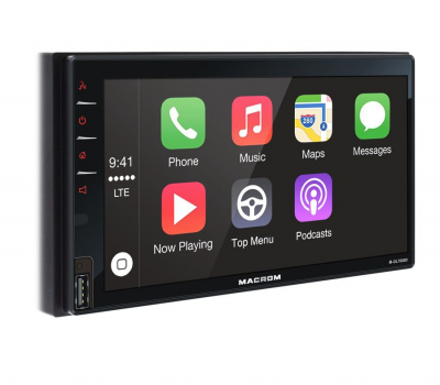 Macrom M-DL7000D25 bilstereo med CarPlay, Android Auto, DAB+ och Bluetooth