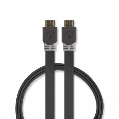 Nedis platt höghastighets HDMI-kabel, 2m