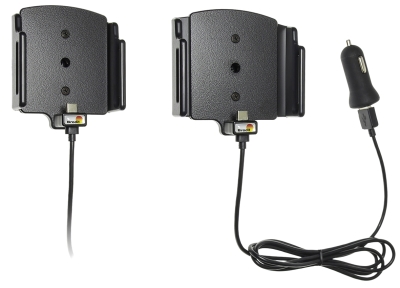 Brodit aktiivinen pidike USB-kaapelilla ja tupakansytyttimen adapterilla, Samsung Galaxy S24 Ultra SM-S928B/DS/S24+ SM-S926B/DS/S25 Ultra/S25+