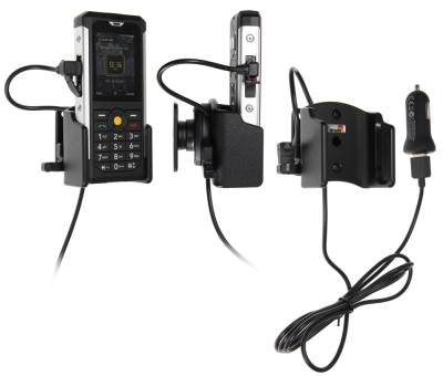 Brodit aktiivinen pidike USB-kaapelilla ja tupakansytyttimen adapterilla, CAT B100 