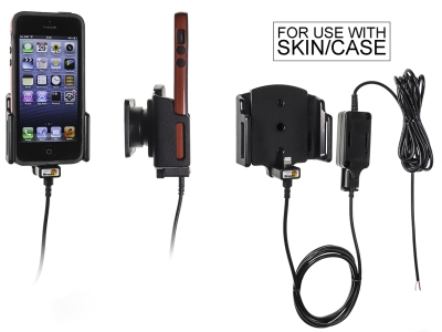 Brodit Aktiv-teline pysäköityyn asennukseen, Apple iPhone 12 Mini/13 Mini/5/5C/5S/SE