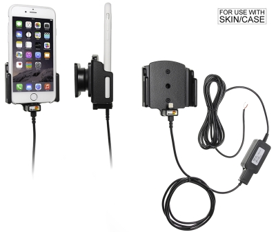 Brodit Aktiv-teline pysyvään asennukseen, Apple iPhone 6/6S/7/8/SE 2nd Gen 2020/X/Xs