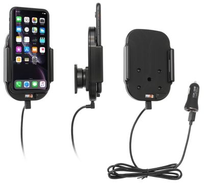 Brodit Qi langaton aktiivinen puhelinteline autolaturilla, Apple iPhone 11