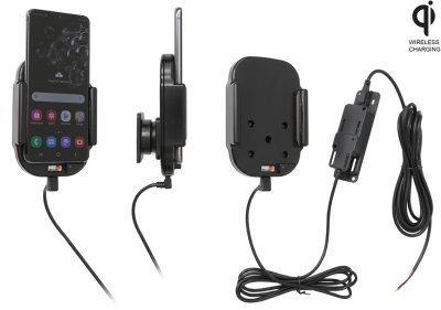 Brodit Qi langaton aktiivinen pidike kiinteään asennukseen, Samsung Galaxy S20 4G, 5G (SM-G981B/SM-G981F) 