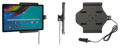 Brodit Aktiv pidike USB-kaapelilla ja tupakansytyttimen adapterilla, Samsung Galaxy Tab S5e 10.5 SM-T720/SM-T725 