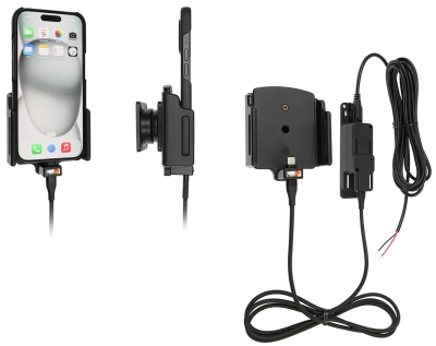 Brodit Aktiivinen pidike kiinteään asennukseen, Apple iPhone 15/15 Pro/16/16 Pro/16e