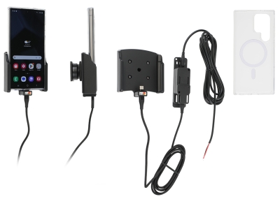 Brodit mobiilikuori aktiivipidikkeellä kiinteään asennukseen, Samsung Galaxy S24 Ultra SM-S928B/DS 