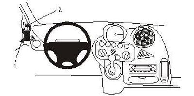 Fiat Multipla 99-09, Vänster, Låg