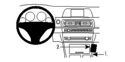 BMW F10, F11 10-15, Konsolplacerad