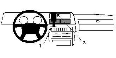 ProClip Monteringsbygel Volvo 240 81-97, Centrerad
