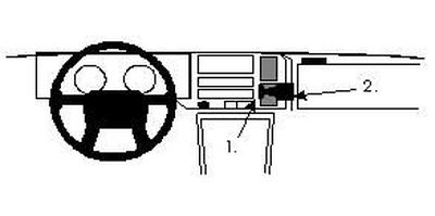 Volvo 440/460 89-96, Centrerad