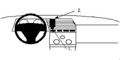 ProClip Monteringsbygel Alfa Romeo 164 89-90, Centrerad