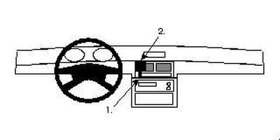ProClip Monteringsbygel Honda Prelude 92-96, Centrerad