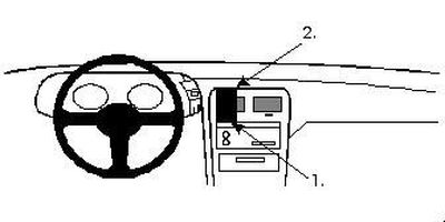 ProClip Monteringsbygel Nissan 300 ZX 90-96, Centrerad