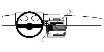 ProClip Monteringsbygel Fiat Cinquecento 94-04, Centrerad