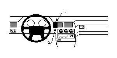 Volvo S90/V90 97-98, Center