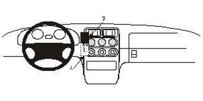 ProClip Monteringsbygel Alfa Romeo Spider/GTV 95-97, Centrerad