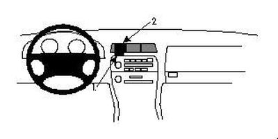 ProClip Monteringsbygel Lexus ES Serie 92-96, Centrerad