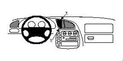 ProClip Monteringsbygel Volkswagen Sharan 95-00, Centrerad