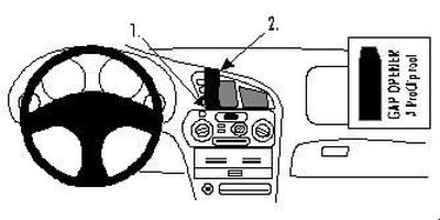 ProClip Monteringsbygel Mitsubishi Colt 96-04/Lancer 96-03, Centrerad