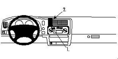 Mitsubishi L200/Pick Up 97-05, Centrerad