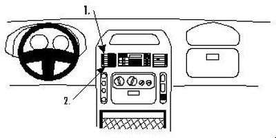 ProClip Monteringsbygel Renault Master 98-03, Centrerad