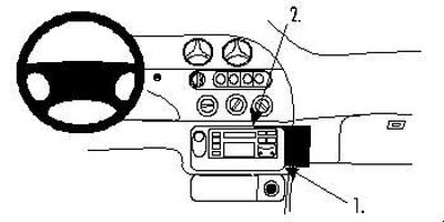 ProClip Monteringsbygel Ford Cougar 99-07, Vinklad