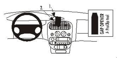 ProClip Monteringsbygel Chrysler Neon 00-02, Centrerad
