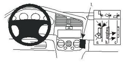 ProClip Monteringsbygel Nissan Primera 00-01, Vinklad